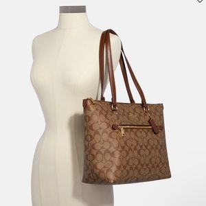 Coach Signature Snake Mix Gallery Tote